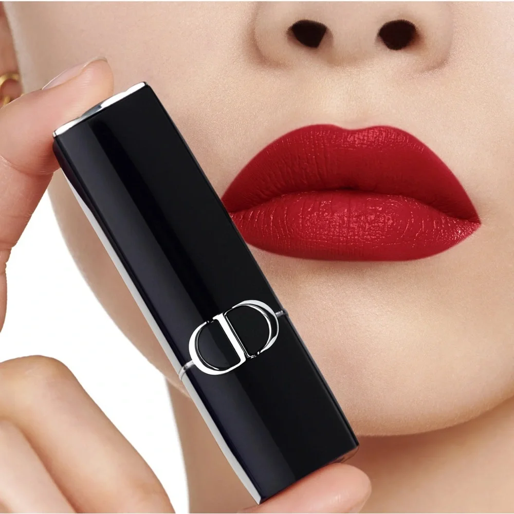 New Dior 999 Satin Lipstick $49 MSRP Classic Red Color